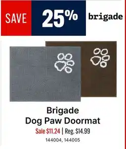 Ren’s Pets Depot Brigade Dog Paw Doormat offer