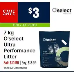 Ren’s Pets Depot O'select Ultra Performance Litter offer