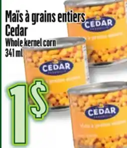 Bonanza Maïs à grains entiers Cedar offer