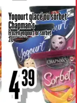 Bonanza Yogourt glacé ou sorbet Chapman's offer
