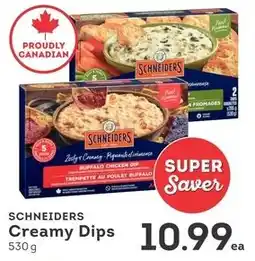 IGA Schneiders creamy dips offer