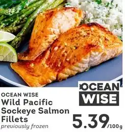 IGA Ocean wise wild pacific sockeye salmon fillets offer