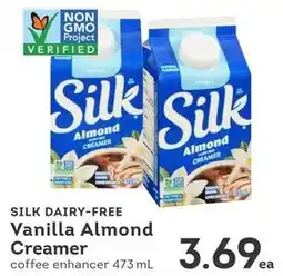 IGA Silk dairy-free vanilla almond creamer offer