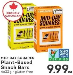 IGA Mid-day squares plant-based snack bars offer