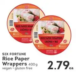 IGA Six fortune rice paper wrappers offer