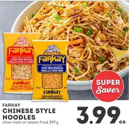 IGA Farkay chinese style noodles offer