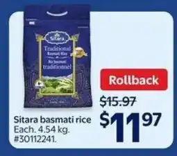 Walmart Sitara Basmati Rice offer