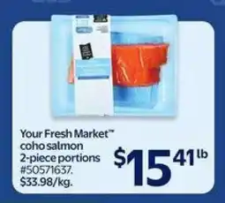 Walmart Your Fresh Market Coho Salmon offer