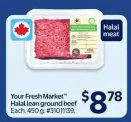 Walmart Your Fresh Market Halal Lean Ground Beef offer