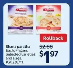 Walmart Shana Paratha offer