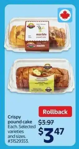 Walmart CRISPY POUND CAKE offer