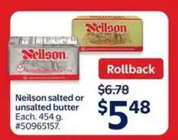 Walmart Neilson salted or unsalted butter offer