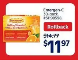 Walmart Emergen-C 30-pack offer