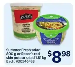 Walmart Summer Fresh salad or Reser's red skin potato salad offer