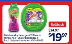 Walmart Gain Laundry Detergent offer