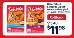 Walmart Delectables Squeeze Up cat treats variety pack 20-pack offer