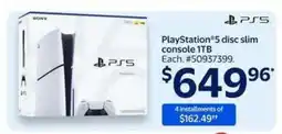 Walmart PlayStation 5 disc slim console 1TB offer