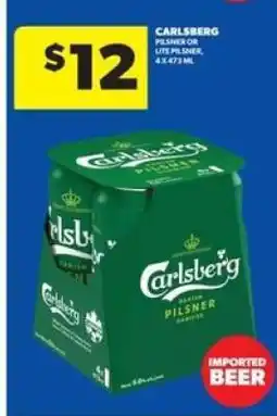 Real Canadian Liquorstore Carlsberg Pilsner or Lite Pilsner offer