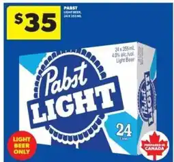 Real Canadian Liquorstore Pabst Light Beer offer