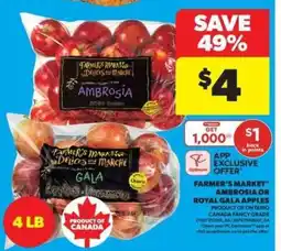 Real Canadian Superstore Farmer's Market Ambrosia or Royal Gala Apples offer