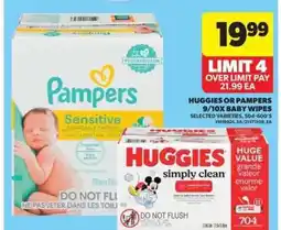 Real Canadian Superstore Huggies or Pampers Baby Wipes offer
