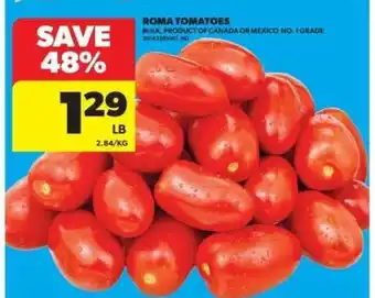 Real Canadian Superstore Roma Tomatoes offer