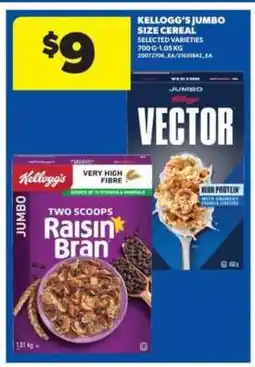 Real Canadian Superstore Kellogg's Jumbo Size Cereal offer