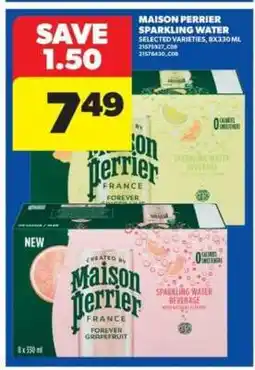 Real Canadian Superstore MAISON PERRIER SPARKLING WATER† offer