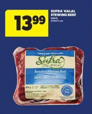 Real Canadian Superstore Sufra Halal Stewing Beef offer