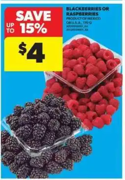 Real Canadian Superstore Blackberries or Raspberries offer