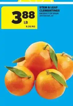Real Canadian Superstore Stem & Leaf Clementines offer