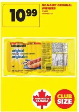 Real Canadian Superstore NO NAME ORIGINAL WIENERS offer