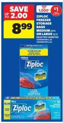 Real Canadian Superstore Ziploc Freezer Storage Bags offer