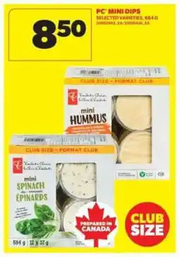 Real Canadian Superstore PC Mini Dips offer