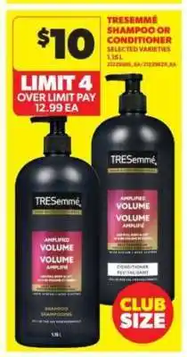 Real Canadian Superstore TRESemmé Shampoo or Conditioner offer
