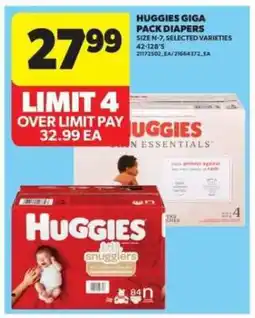 Real Canadian Superstore Huggies Giga Pack Diapers offer