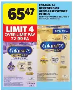 Real Canadian Superstore Enfamil A+ NeuroPro or Gentlease Powder Refills offer