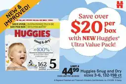 Real Canadian Superstore Huggies Snug and Dry offer
