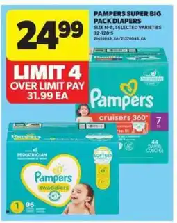Real Canadian Superstore Pampers Super Big Pack Diapers offer