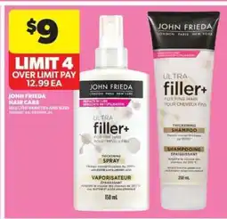 Real Canadian Superstore JOHN FRIEDA Hair Care offer