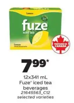 Real Canadian Superstore Fuze Iced Tea Beverages offer