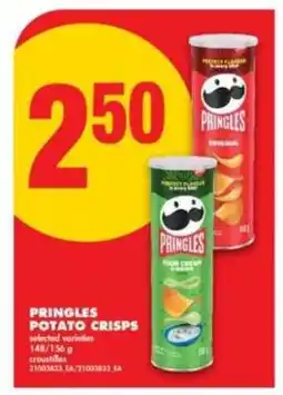 No Frills PRINGLES POTATO CRISPS offer