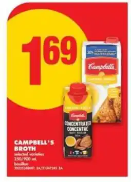 No Frills CAMPBELL’S BROTH offer