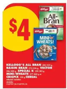 No Frills Kellogg's Cereal offer