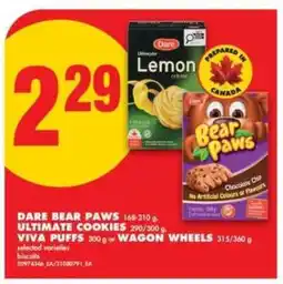No Frills DARE BEAR PAWS, ULTIMATE COOKIES, VIVA PUFFS, WAGON WHEELS offer