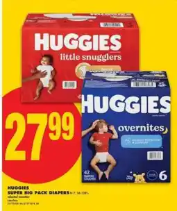 No Frills HUGGIES SUPER BIG PACK DIAPERS offer