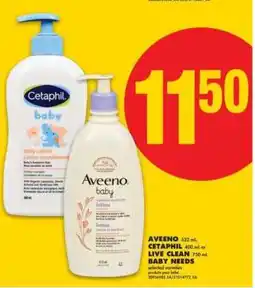 No Frills AVEENO, CETAPHIL, LIVE CLEAN offer