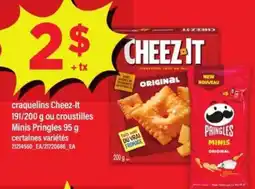 Maxi Cheez-It / Pringles Minis offer