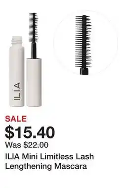 Sephora ILIA Mini Limitless Lash Lengthening Mascara offer
