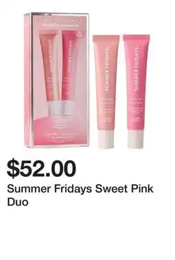 Sephora Summer Fridays Sweet Pink Duo offer